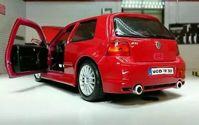 VW Golf R32 Mk4 Red GTI Mark 4 IV V6 31290 Maisto Detailed 1:24 Scale Model R-32 • $35.49