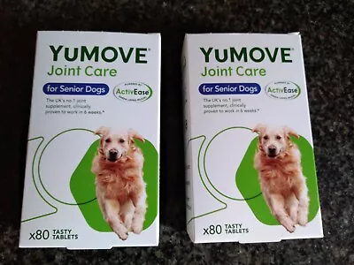 2x Lintbells YUMOVE Joint Care - For Senior Dogs - Exp 04/25 - BNIP - 160 Tablts • £26