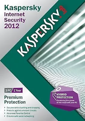 Kaspersky Internet Security 2012 (3 PC 1 Year Subscriptions) (PC)  Used; Very • £2.81