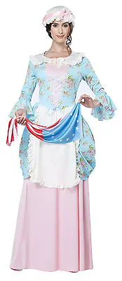 Patriotic Lady Betsy Ross Colonial Revolutionary War Adult Costume  • $39.55