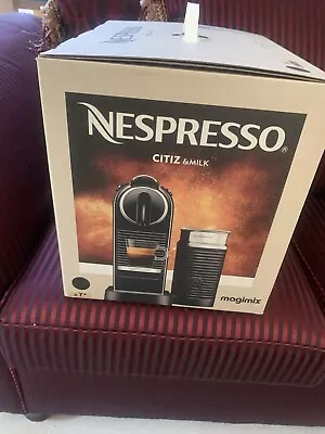 Magimix BLACK Nespresso CITIZ & Milk Coffee Machine Aeroccino 3 + Receipt • £190