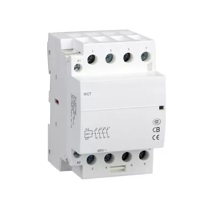 4 POLE Contactor 50 Amp N/O Lighting 110/120VAC Coil Silent Operation 30A 40A • $47.20