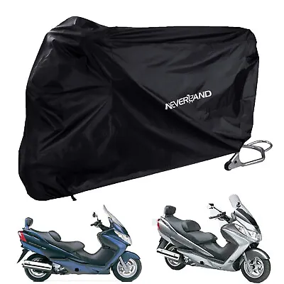 XL Motorcycle Cover Waterproof Outdoor Dust Sun UV For Suzuki Burgman 200 400 • $21.99