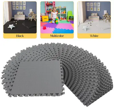 Large Soft Foam EVA Kids Floor Mat Jigsaw Tiles Interlocking Garden Play Mats • £68.99
