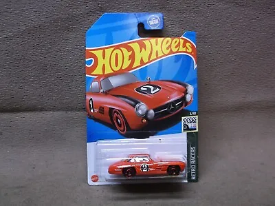 Hot Wheels 2023 #27 Red M-b Mercedes-benz 300sl Gullwing Vintage German Racer • $3