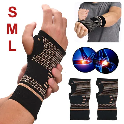 £3.48 • Buy Wrist Hand Brace Support Sleeve Fit Carpal Tunnel Splint Sprain Arthritis Strap