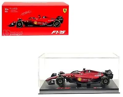 1/43 Bburago Formula One Racing Ferrari F1-75 Charles Leclerc #16 Red 36831 CL • $12.25