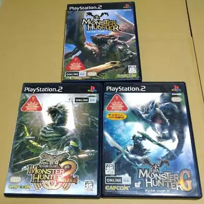 Monster Hunter 2 G PS2 Software 3 Items Set Free Ship Tested • $38.90