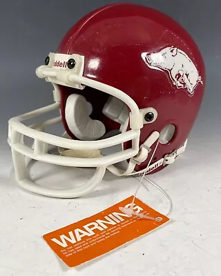 Vintage Arkansas Razorbacks NCAA Riddell Mini Football Helmet. Great Condition! • $25