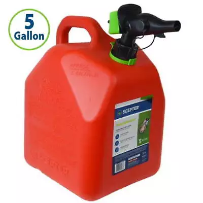 Scepter 5 Gallon Smart Control Easy To Pour Gas Can FR1G501 Red • $24.48