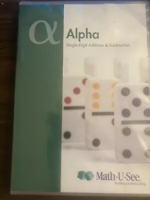 Alpha Single-Digit Addition And Subtraction DVD Math-U-See Mathematics New • $9.95