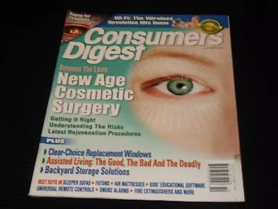 2004 October Consumer Digest Magazine - New Age Cosmetic Surgery - E 1298 • £39.57