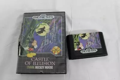 Castle Of Illusion Starring Mickey Mouse (Sega Genesis 1990) Game & Case • $34.95