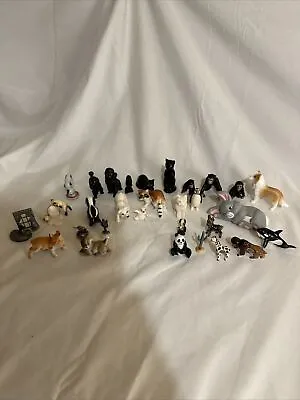 Lot Of 33 Vintage Porcelain Ceramic Metal animal Miniatures • $200