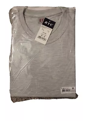 BYC 1 Pack Men 100% Premium Cotton Light Weight Crew Solid Short Sleeve T-Shirt • $9.99