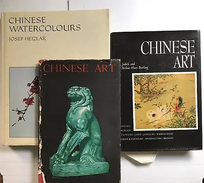 Lot Of 3 VTG Chinese Art Books Water Colours Heizler Chinese Art Fry Burling • $15.95
