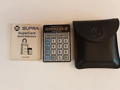 Supra Advantage Express II Supercard Real Estate Keycard Case And Instructions • $32.99