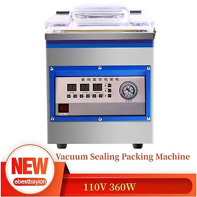 $322.05 • Buy Commercial Vacuum Chamber Sealer Food Vacuum Sealing Packing Machine 110V 360W 