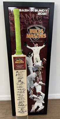 $250 • Buy Signed Bulls Masters Cricket Bat