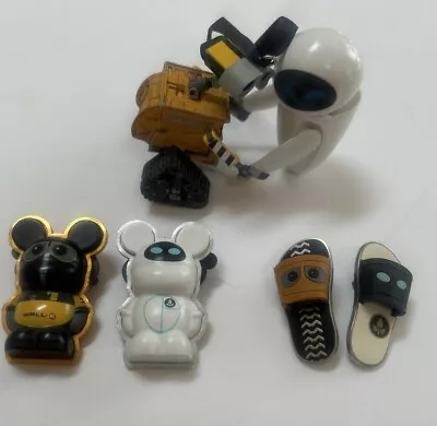 Disney Pin Wall-e And Eve Sandals  & Vinylmation Pin Lot Plus Ornament • $30