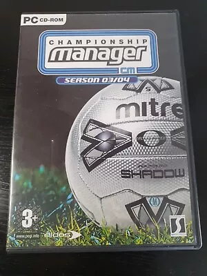 Championship Manager CM Season 03/04 PC CD-Rom Complete With Manual  • £9.99