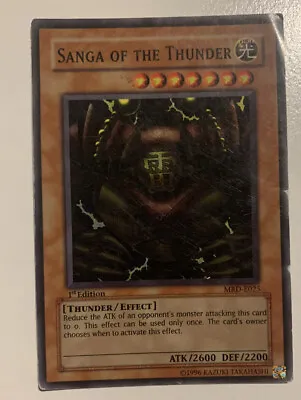 Yu-Gi-Oh! TCG Sanga Of The Thunder Metal Raiders MRD-E025 1st Edition Rare • £2.99