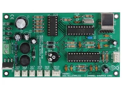 Velleman K8096 1-Channel USB Stepper Motor Card Kit (assembly Required) • $18.99