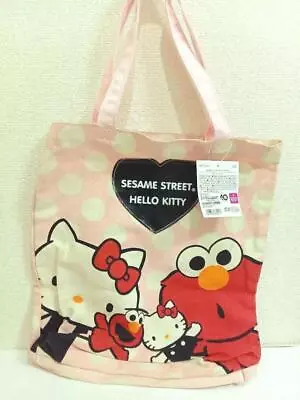 Hello Kitty X Sesame Street Tote Bag Elmo Kawaii # 6068 • $52