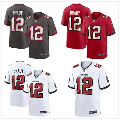 Men's NFL Tom Brady #12 Tampa Bay Buccaneers American Football Jerseys • £24.80