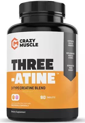 Crazy Muscle® Creatine Monohydrate Pills: [PROVEN] Muscle Building Supplement ✅✅ • $29.99