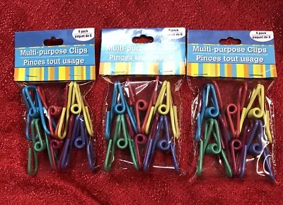 18pc Metal PVC Coated CHIP SNACK BAG CLIPS - FOOD STORAGE CLIPS (3-6pks) • $9.39