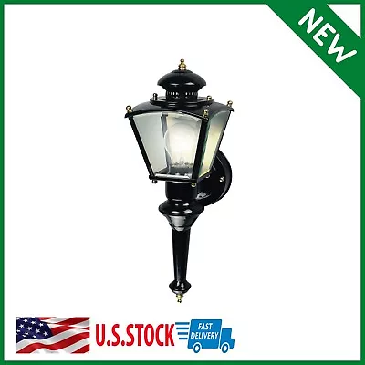 Outdoor Motion Sensor Wall Lantern Exterior Glass Light Fixture Patio Porch Lamp • $55.19