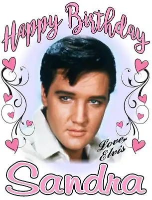 ELVIS PRESLEY BIRTHDAY T-SHIRT Personalized Any Name/Age Great Gift • $15.95