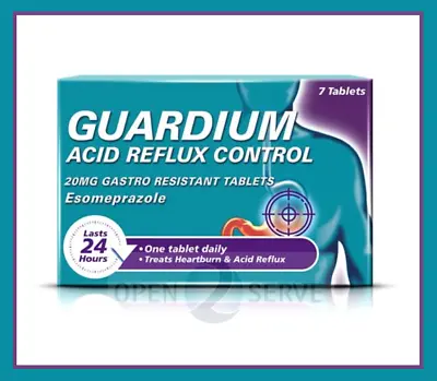 1x GUARDIUM (From Gaviscon) Heart Burn & Acid Reflux 24 Hours Relief - 7 Tablets • £5.79