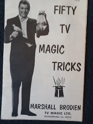 Original Marshall Brodien Fifty TV Magic Tricks Booklet Vg  B11 • $12.99