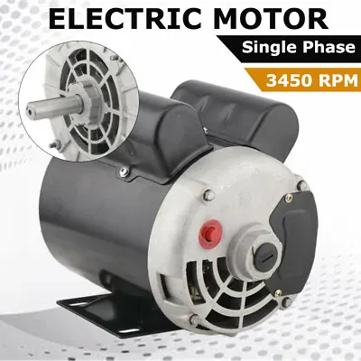 2HP Heavy Duty Single Phase Electric Air Compressor Motor 3450 RPM 56 Frame NEW • $122.55