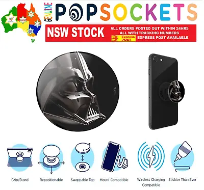 $24.50 • Buy PopSockets Grip Pop Socket Star Wars Darth Vader Stand Phone Holder Car Mount