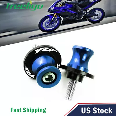 6mm Motorcycle Swingarm Spools Slider Stand Screws Blue For Yamaha YZF R6 R3 R1 • $7.99