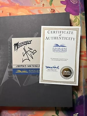 James Hetfield SIGNED Autographed Messengers Hardcover Book Metallica Ltd Ed #4 • £134.95