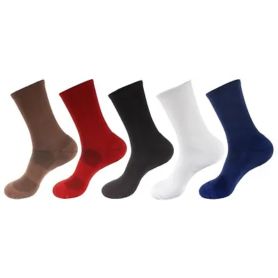 BambooMN - Men's Rayon From Bamboo Supported Toe And Heel Crew Socks - 4 Pair • $16.88
