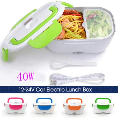 $20.60 • Buy Portable Electric Heated Car Plug Heating Lunch Box Bento Food Warmer 12-24V