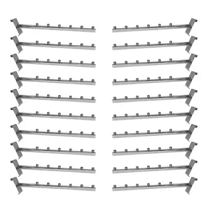 $143.50 • Buy 20Pc Chrome Gridwall Waterfall Ball Hook Hanger 16.5 Long Faceout Retail Display