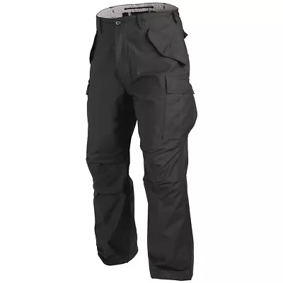 Helikon Genuine US M65 Combat Cargo Mens Trousers Army Pants Military Nyco Black • $82.95