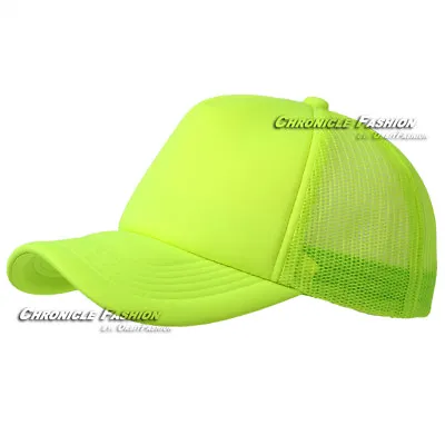 Trucker Hat Foam Mesh Back Baseball Cap Snapback Adjustable Plain Blank Men Hats • $8.45