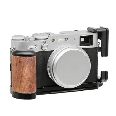 For Fuji X100V Fujifilm Wooden Camera L Bracket Hand Grip Holder Vertical Plate • $26.70