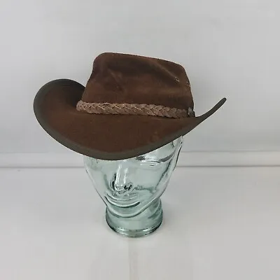 £29.99 • Buy Barmah Leather Bush Hat - 1025 - Australian Medium 57cm