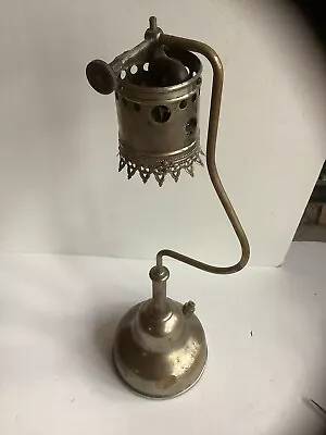 Vintage Brass Coleman Lamp Light Base Parts Pieces With 4” Shade Fitter • $29