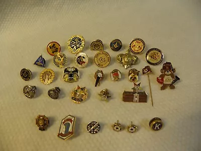 Pins Lot Masonic Free Mason Shriners Eastern Star VFW American Legion Earrings • $12.99