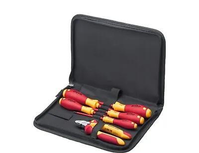 Wiha 33969 5 Piece VDE Slotted & Phillips Screwdriver Set With Side Cutter Plier • £65.95