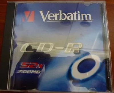 1X Verbatim CD-R CD-Recordable 80 Min 700MB • $3.75